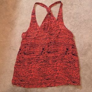 Red Silk tank top